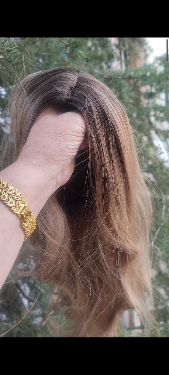 Kahverengi Röfleli Peruk - Görsel 3