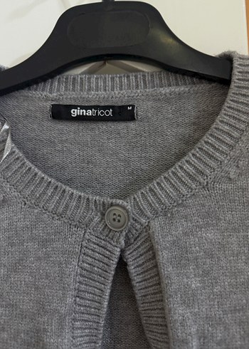 Zara Zara Düğmeli Gri Kadın Hırka