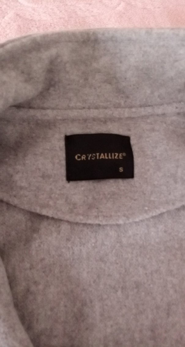 Gri Kadın Uzun Kollu Rahat astarsız kaban - Görsel 3