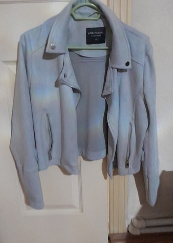 Gri Süet Kadın Deri Ceket - Görsel 3