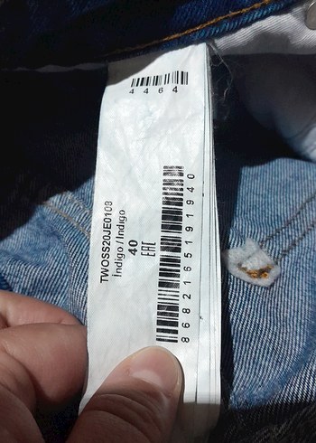 Parlak Lacivert Fermuarlı Kadın Denim Pantolon - Görsel 3