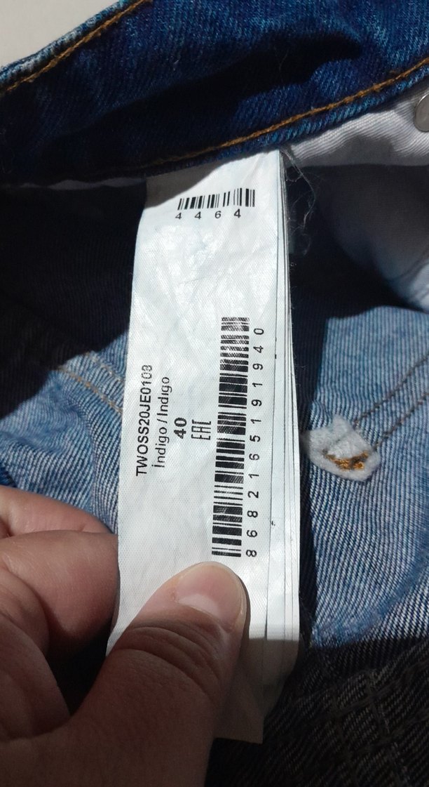 Parlak Lacivert Fermuarlı Kadın Denim Pantolon - Görsel 3