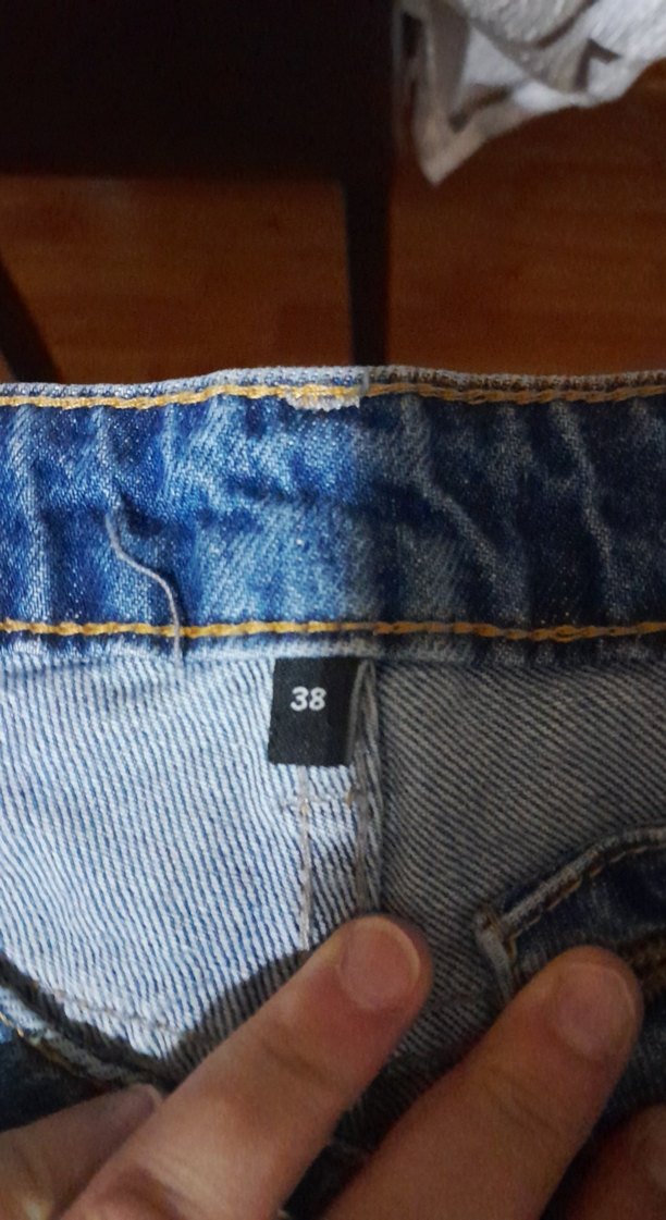 Kadın Mavi Bol Kesim Midi Kot Pantolon - Görsel 3