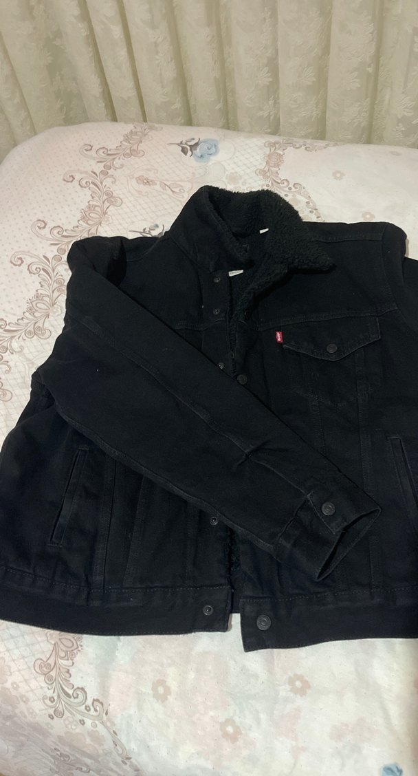 Siyah Düğmeli Kadın Denim Ceket - Görsel 2