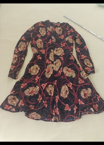 orijinal zara çiçekli elbise - Görsel 4