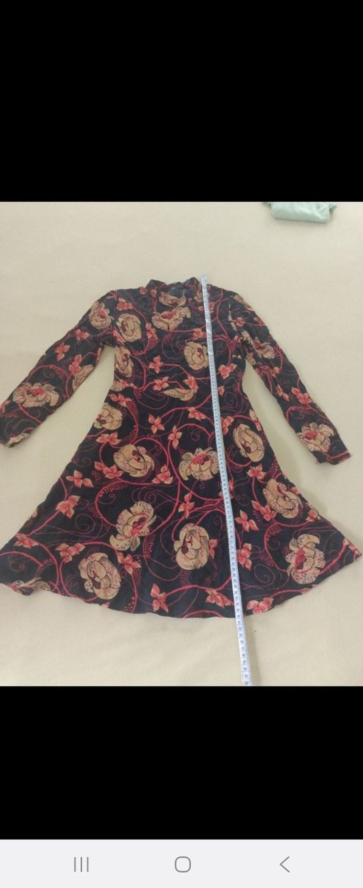 orijinal zara çiçekli elbise - Görsel 2