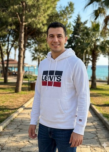 Levis Levi S Beyaz Kapusonlu Sweatshirt