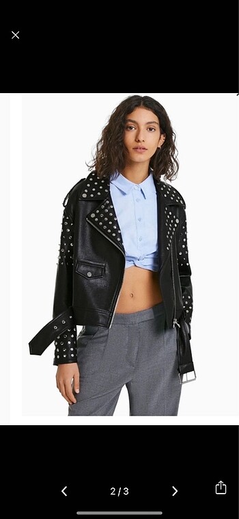 Bershka BERSHKA deri ceket