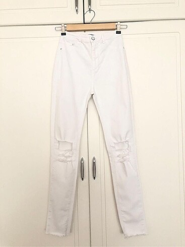 Pull and Bear Pull & Bear Beyaz Skinny Jean