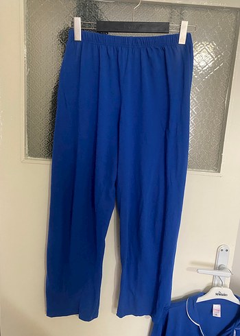 Kadın mavi  Uzun Kollu Pijama Takımı - Görsel 4