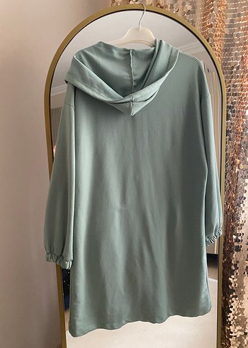 Kapüşonlu Uzun Fermuarlı Kadın Ceket - Görsel 6