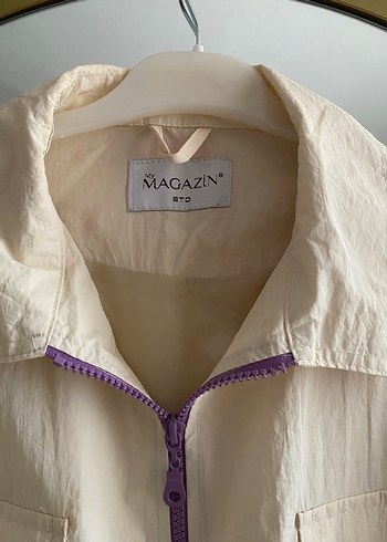 Bej Uzun Keten Ceket - Görsel 7