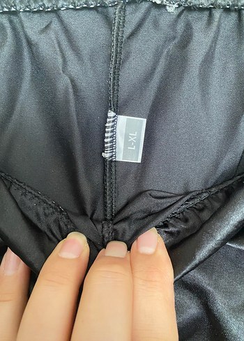 Siyah Uzun Kollu Saten Kadın Pijama Takımı - Görsel 10