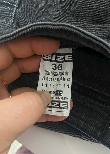 Siyah Midi Denim erkek  Jean - Görsel 4