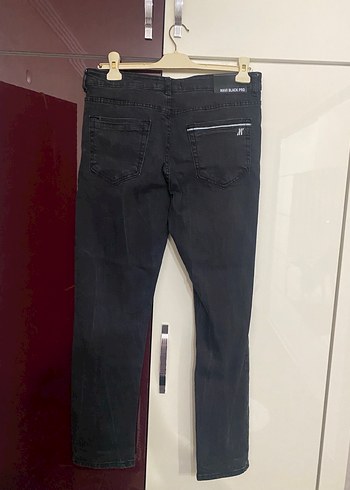 Kemer Detaylı Gri Erkek Denim Pantolon - Görsel 5