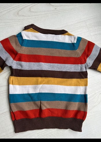 Erkek Çocuk Çizgili Örgü Kazak - Görsel 2