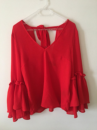 34 Beden H&M İspanyol Kol Bluz