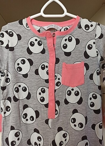 18-24 Ay Beden Soft Wear marka panda Desenli Tulum 