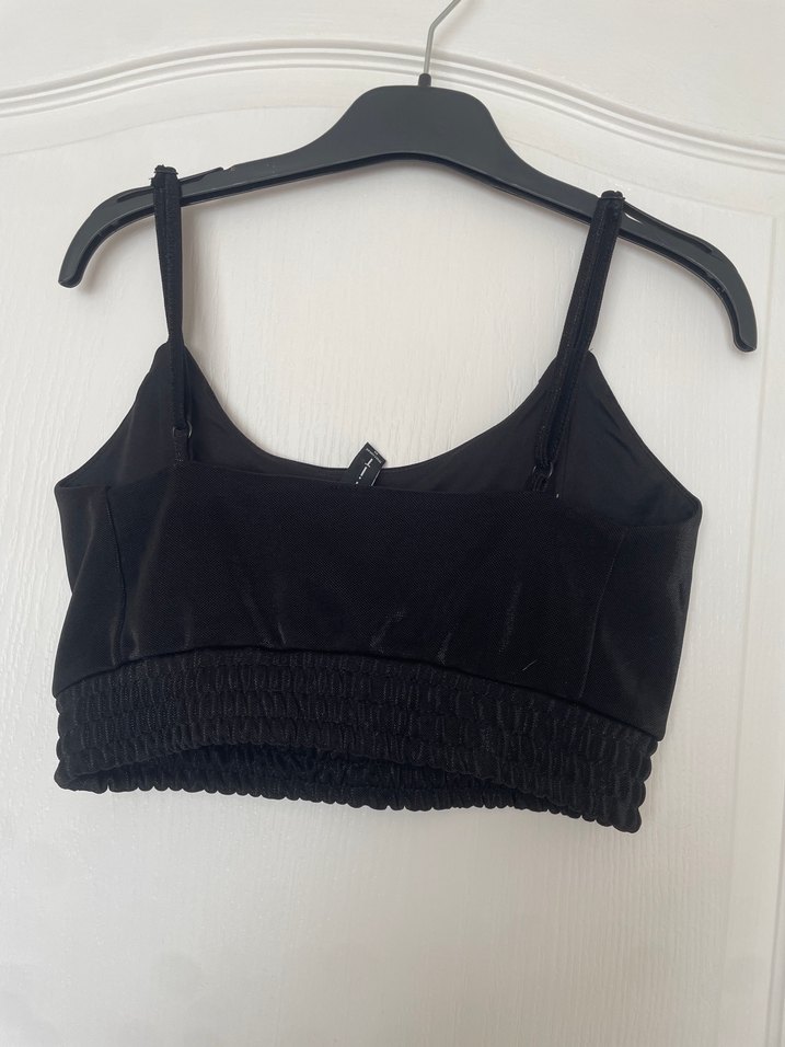 Siyah Mini Goth Atlet Bralet - Görsel 4