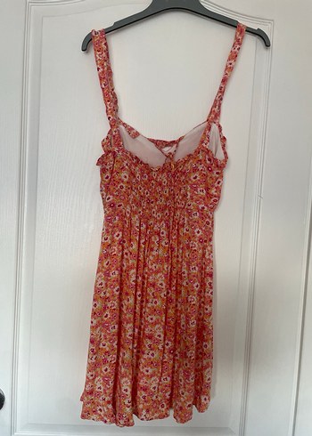 Çiçek Desenli İnce Askılı Bohem Elbise - Görsel 2