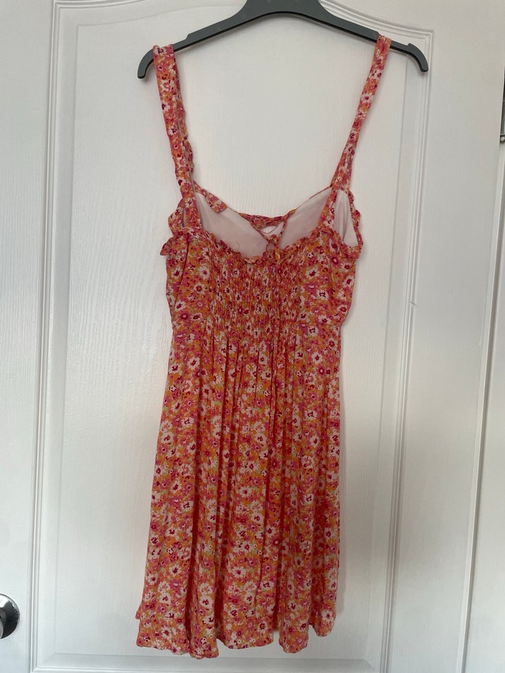 Çiçek Desenli İnce Askılı Bohem Elbise - Görsel 2