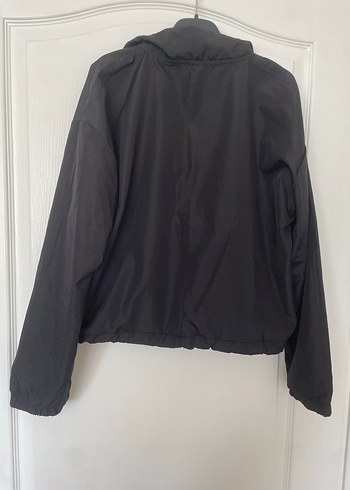 Siyah Fermuarlı Yüksek Yaka Kadın Ceket - Görsel 4