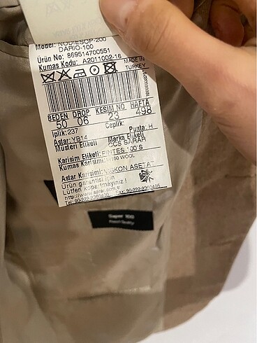 50 Beden camel Renk Sarar ceket vintage