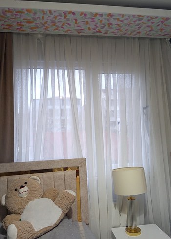 Modern Klasik Kahverengi Leopar Desenli Perde - Görsel 2