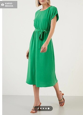 l Beden yeşil Renk Yesil etiketli elbise 