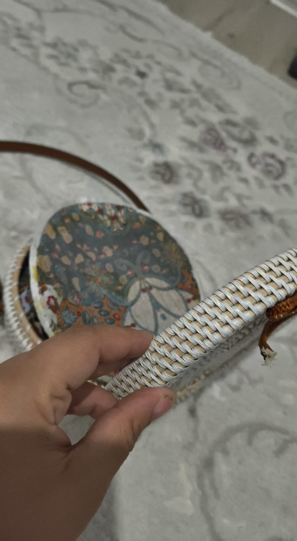 EL YAPIMI HASIR ÇANTA - Görsel 5