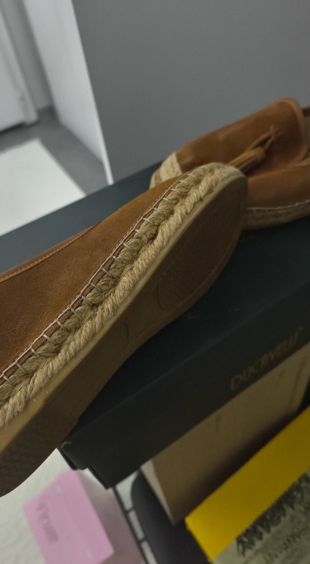 Kahverengi Süet Püsküllü Dolgu Topuklu Espadril - Görsel 3