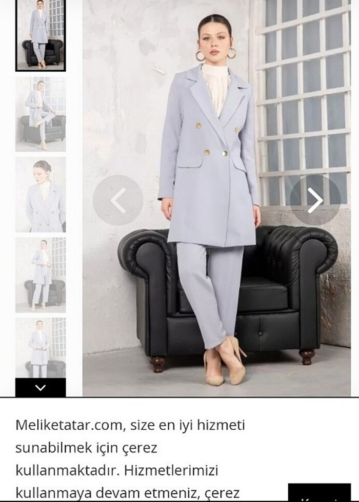 Melike Tatar takım elbise - Görsel 2