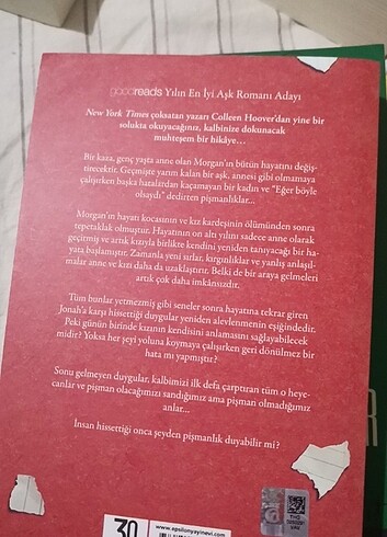 Pişmanım ama colleen hoover
