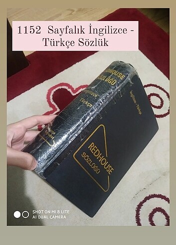 RedHouse Sözlüğü İngilizce Türkçe sözlğü 1162