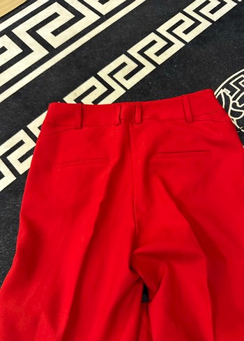 36 Beden kırmızı Renk Kırmızı Kadın Midi Kumaş Pantolon