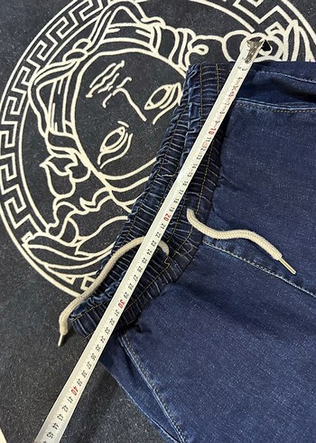 Diğer Kadın Lacivert Rahat Kesim Elastik Bel Denim Pantolon