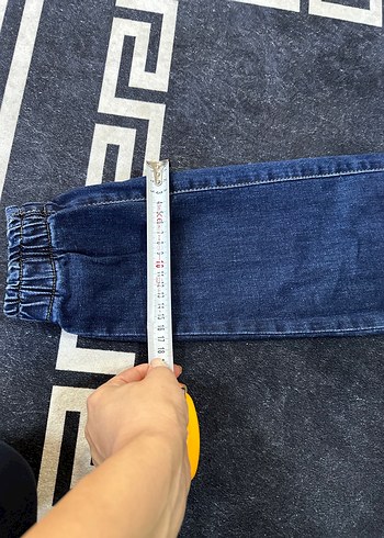 38 Beden Kadın Lacivert Rahat Kesim Elastik Bel Denim Pantolon