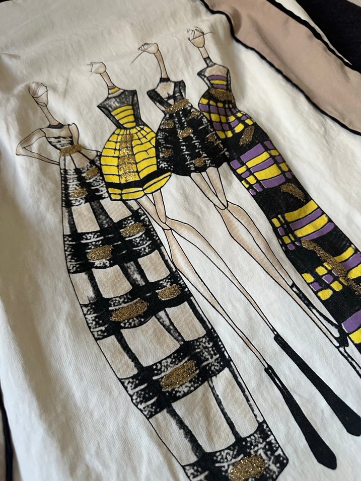 Özel el boyama baskılı elbise - Görsel 3