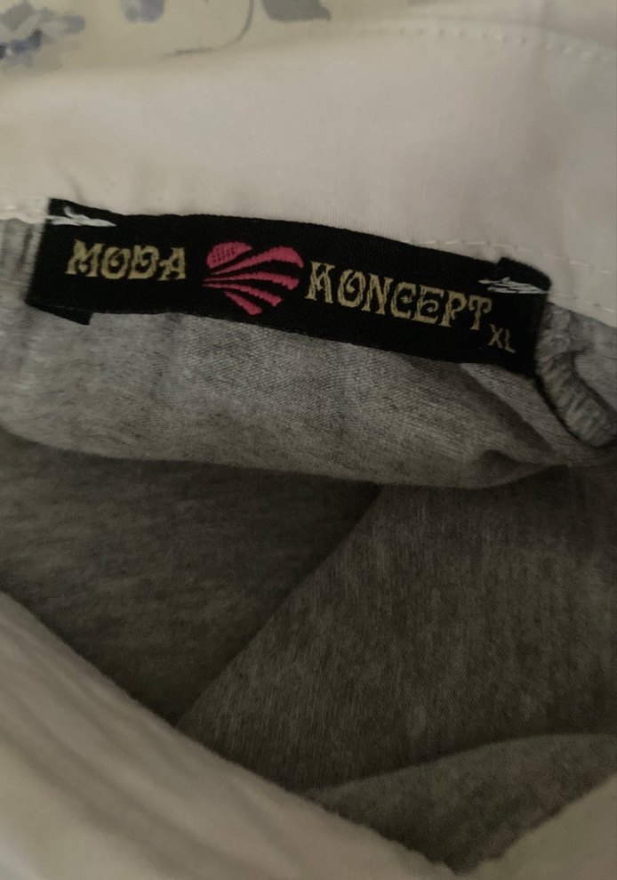 Gri Pamuklu Gömleği, Uzun Kollu, - Görsel 4