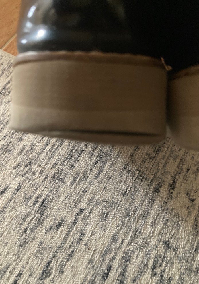 Koyu Siyah Yılan Desenli Topuklu Loafer - Görsel 3