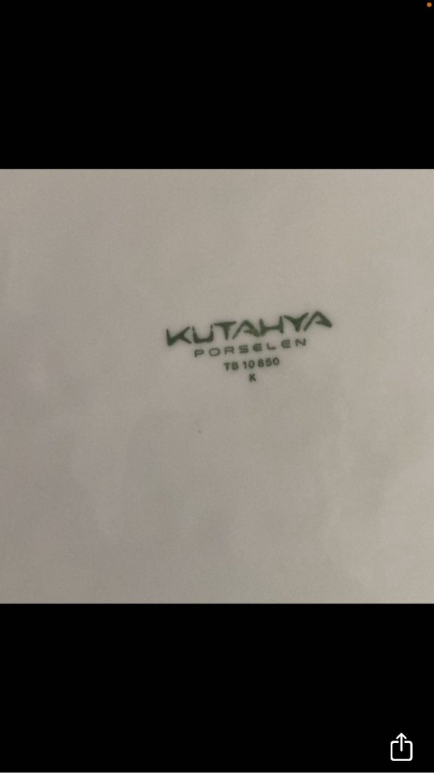 Gri Desenli Beyaz  servis Tabağı - Görsel 3