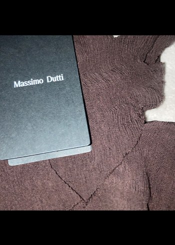 Kahverengi Uzun Kadın Etek Fırfırlı - Görsel 3