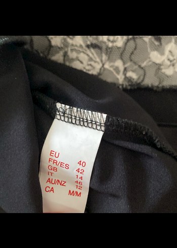 Siyah Dantel Detaylı Midi Gecelik - Görsel 3