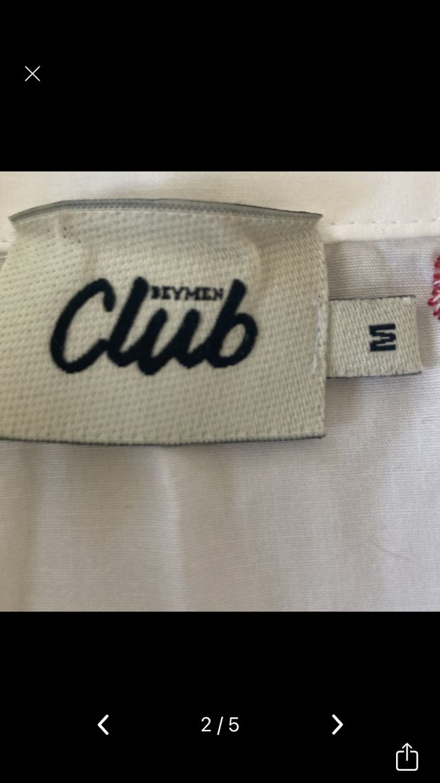 Nakışlı Beyaz Kısa Kollu Gömlek - Görsel 2