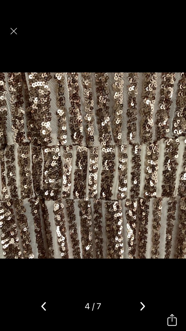 Parlak Pilili V Yakalı Uzun Kadın Elbise - Görsel 4