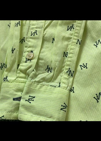 Erkek Çocuk Sarı Desenli Uzun Kollu Gömlek - Görsel 3