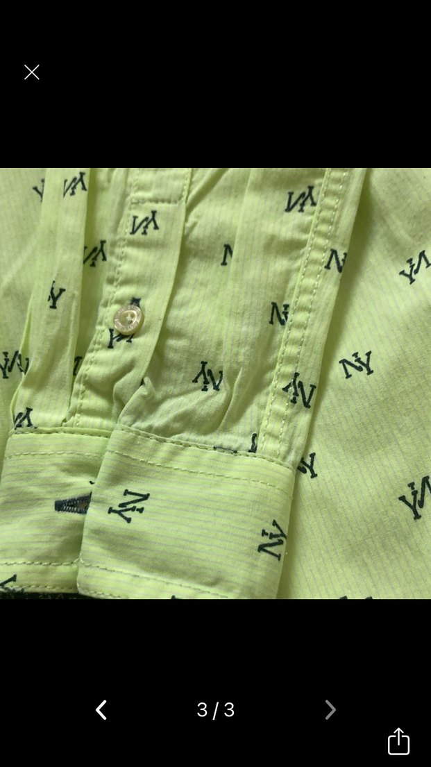 Erkek Çocuk Sarı Desenli Uzun Kollu Gömlek - Görsel 3