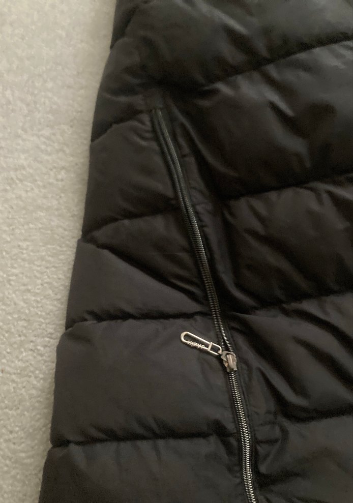 Kürk Detaylı Siyah Kadın Uzun Kışlık Mont - Görsel 3