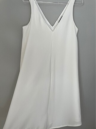 xs Beden beyaz Renk Zara Beyaz Elbise