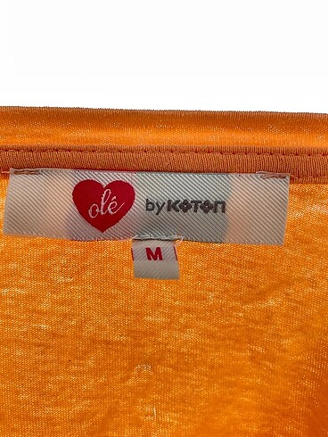 m Beden turuncu Renk Koton T-shirt %70 İndirimli.